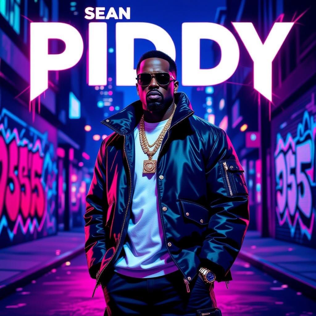 Sean Diddy Combs Hip Hop Portrait