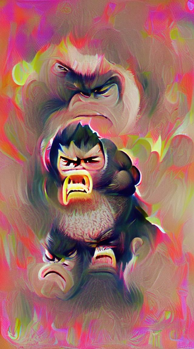 Angry ape