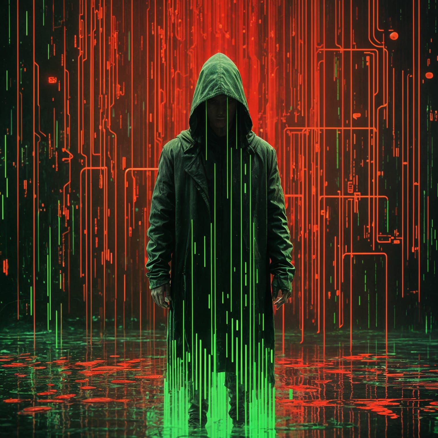 Digital Goddess of Neon Dreams