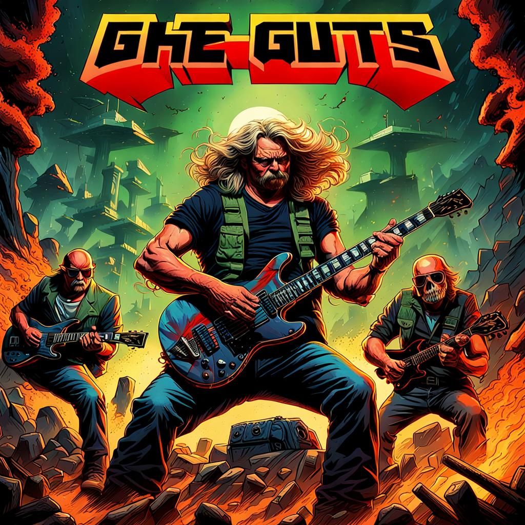 Thrash Metal Album Cover: Battlefield in 80s Style