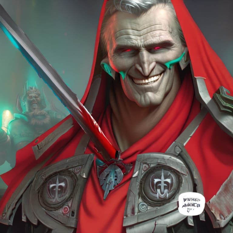 George Bush as Warhammer 40k Drukhari