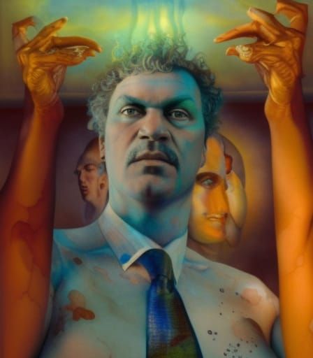 Ethereal Portrait in Watercolor Style