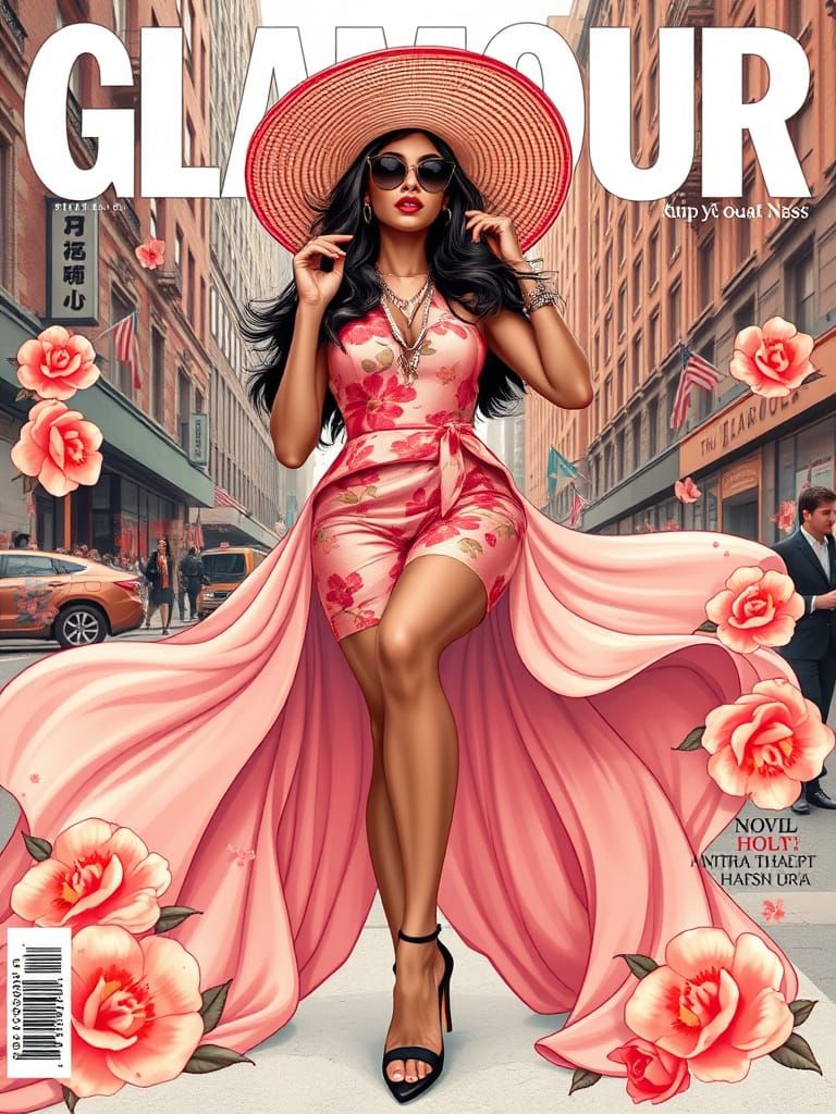 Glamour Magazine Cover Featuring Jordanna in Chic Style