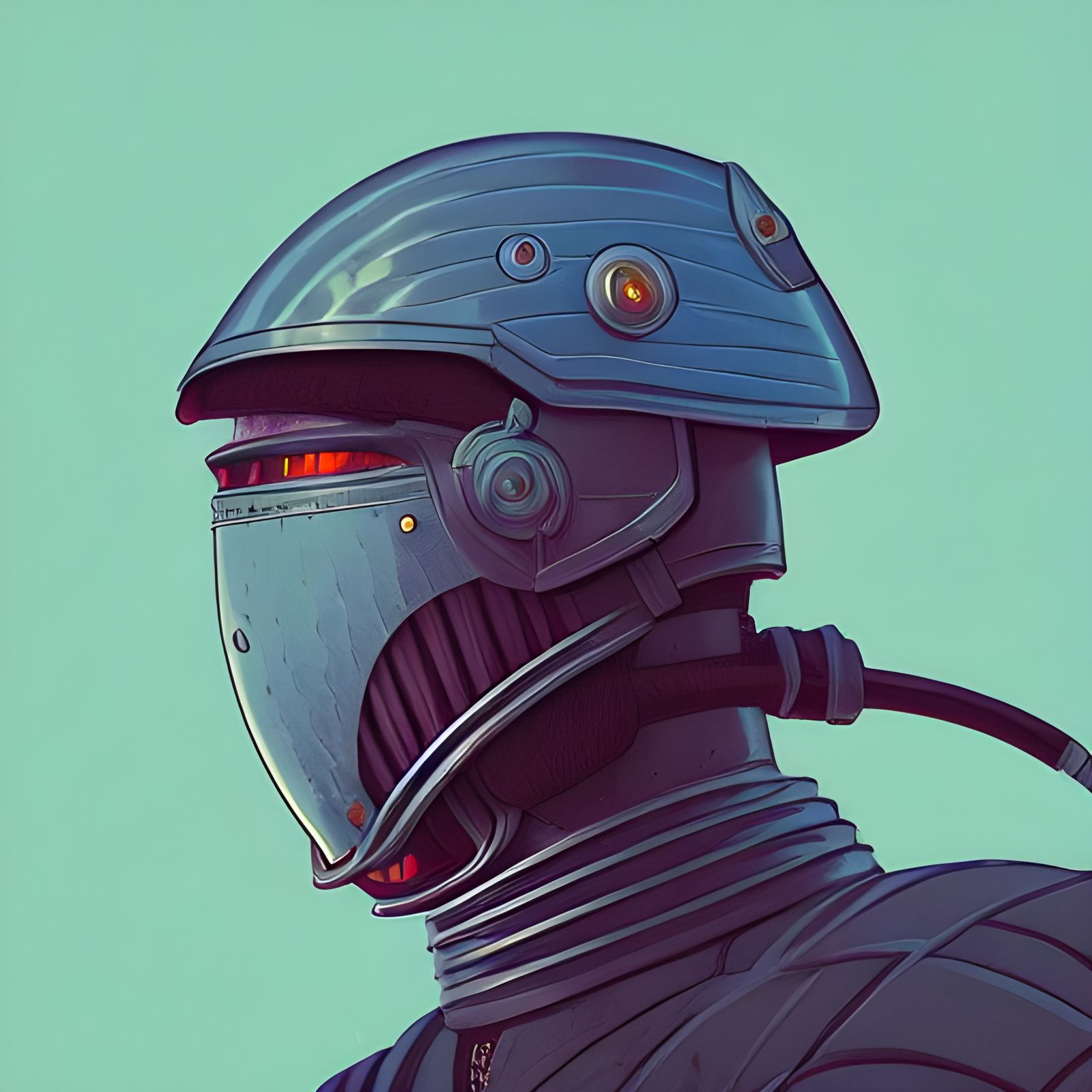 Hyperdetailed Knight Portrait in Ukiyo-e Style