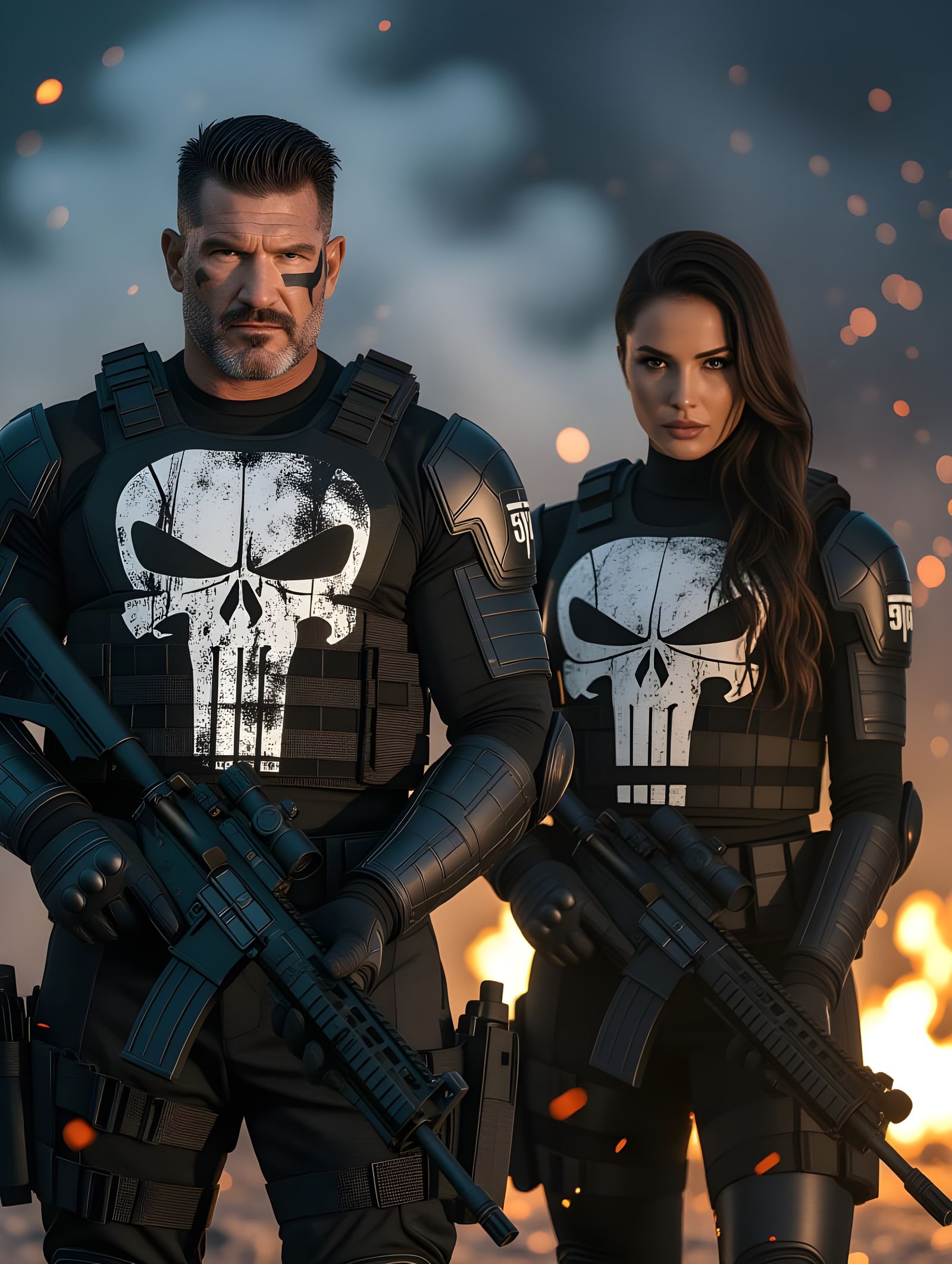 Frank Castle and Lynn Michaels