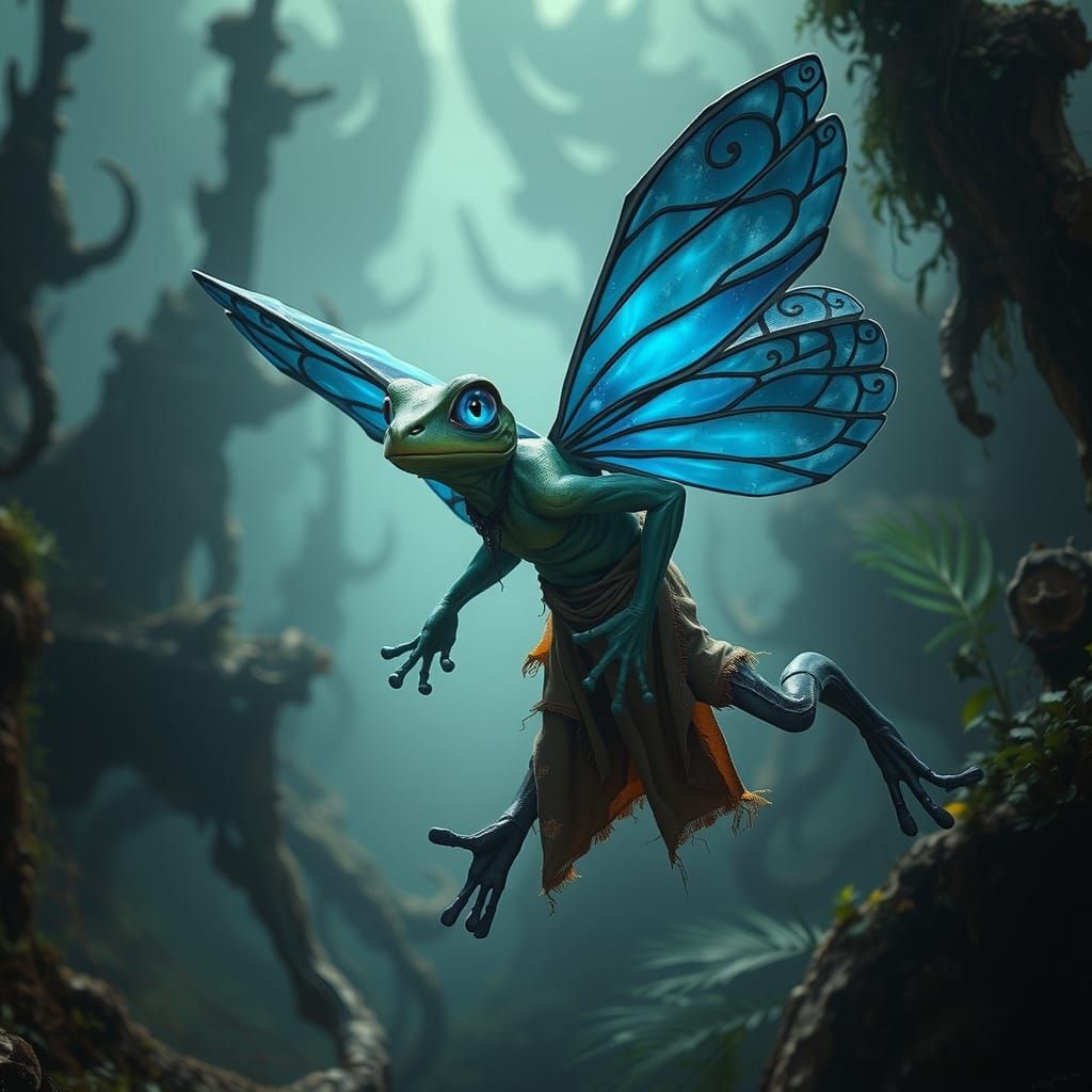 Ethereal Explorer in Abandoned Alien Town