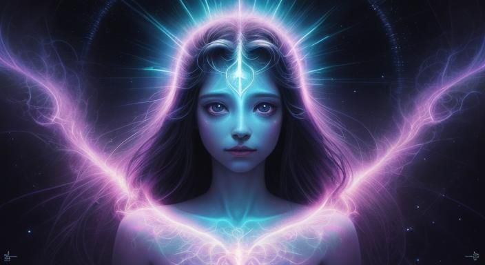 Angelic Portrait in Hyperrealistic Neo-Surrealism