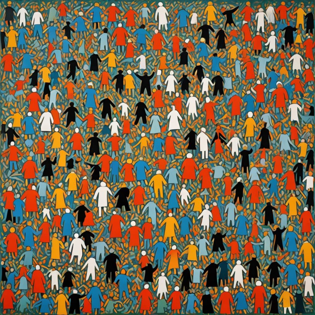 Life in Abstract Expressionism Style