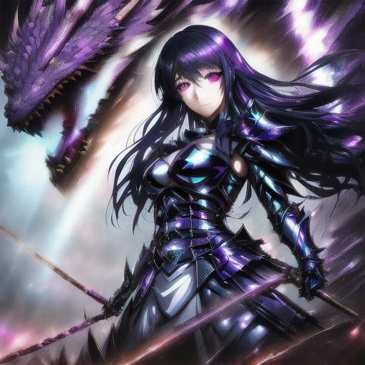 Hyper-Realistic Anime Fantasy in a Dimly Lit Cavern