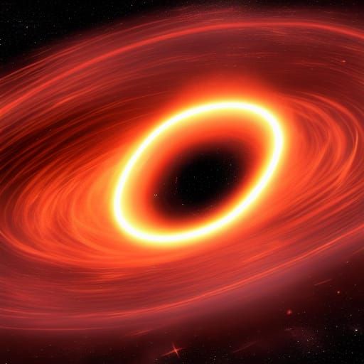Blackhole Singularity with Connected Nodes: AI Art