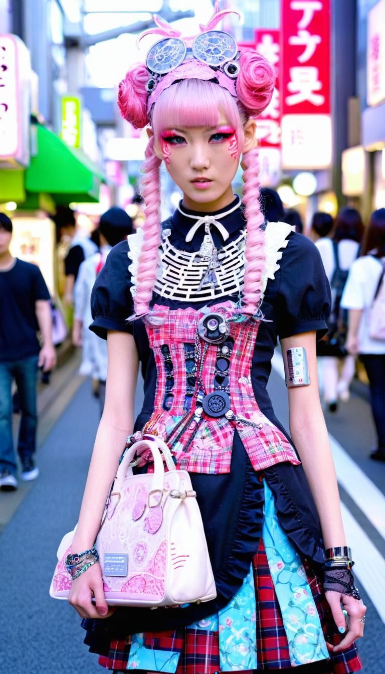 Biometric Fashion Model in Harajuku, Tokyo
