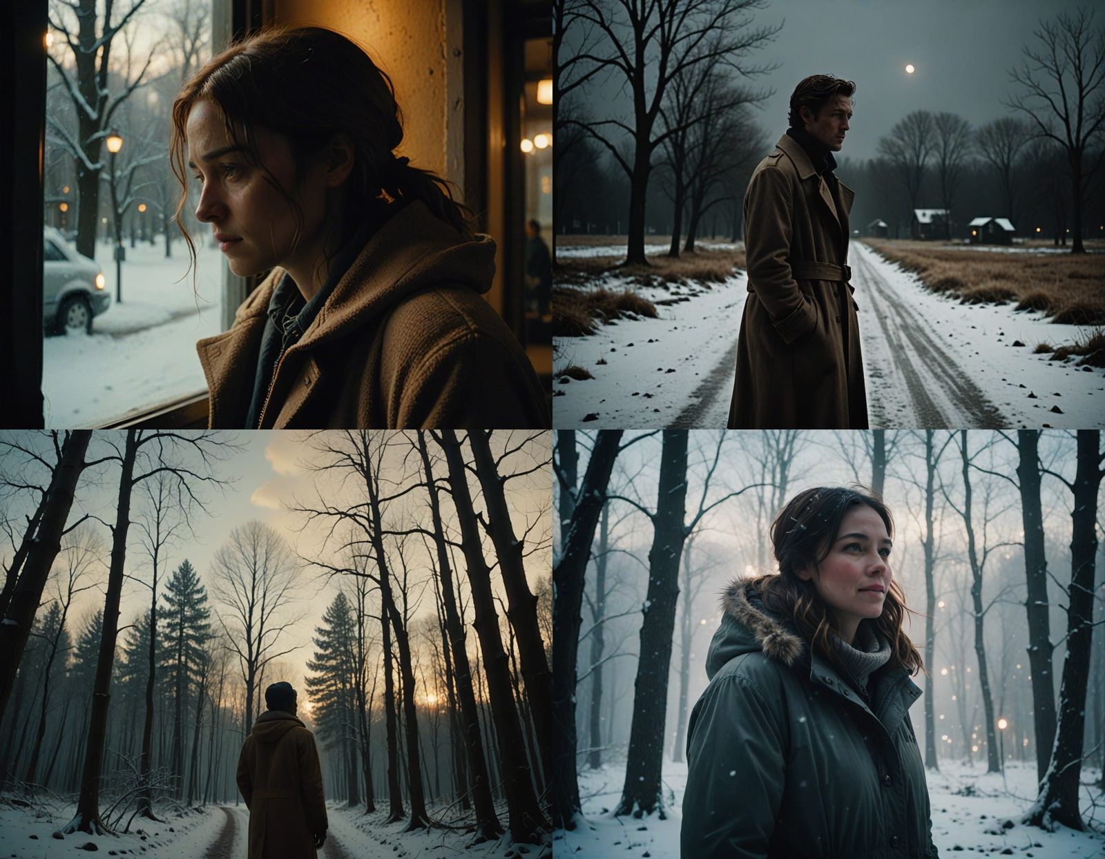 Soulful Reflections in Cinematic Film Still