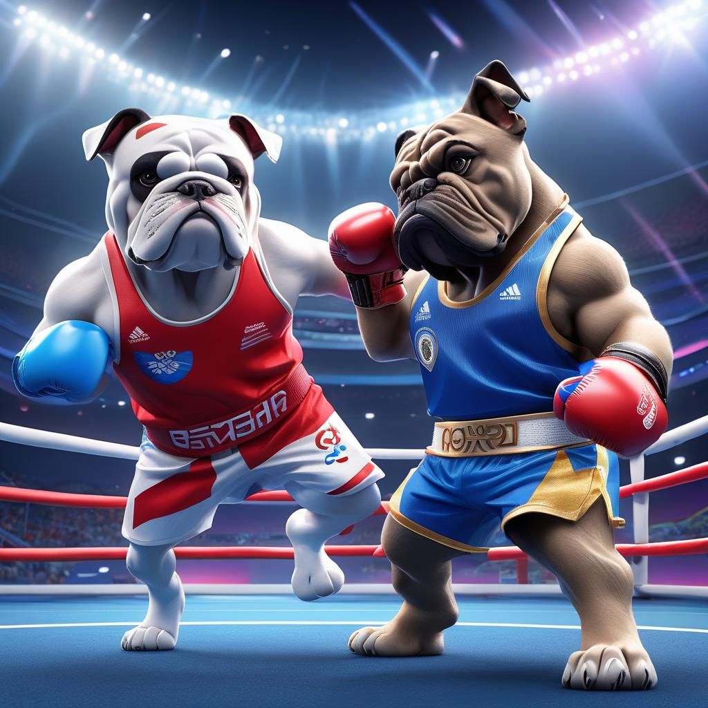 Gorilla vs Bulldog Boxing at the Olympics
