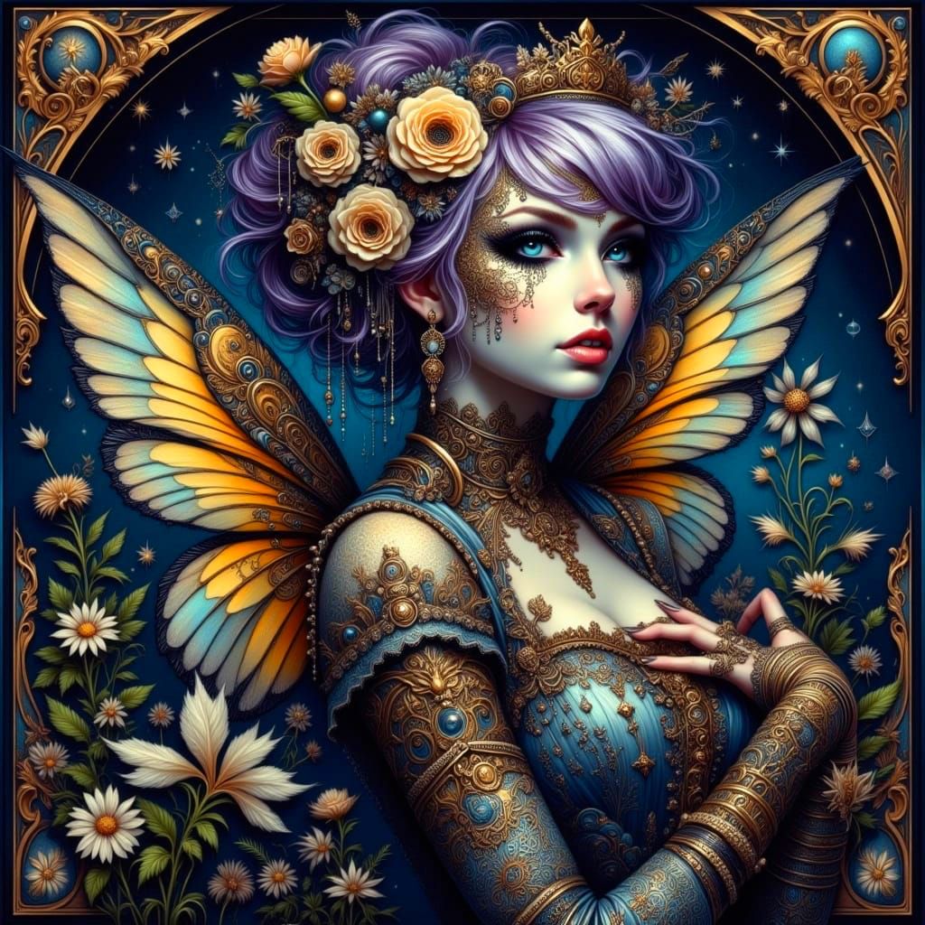 Mystical Fairy Sings Echoes of Lost Sounds in Ancient Firefl...