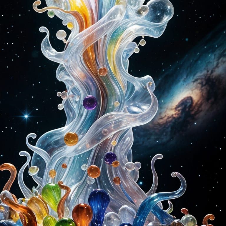 Glass Nebula Cosmos Art