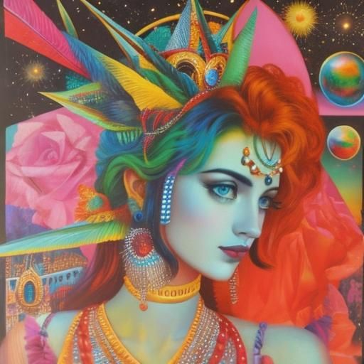 Surreal Lucy in the Sky, Max Ernst Style