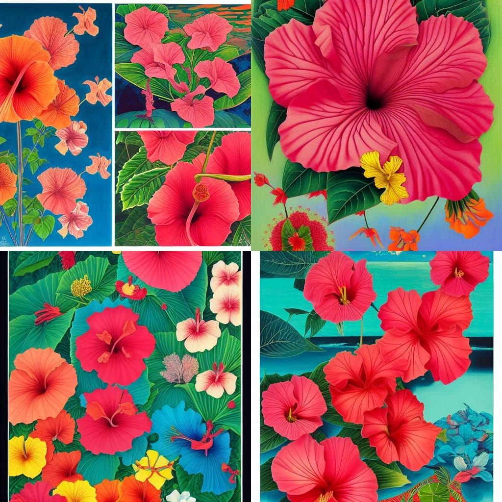 Hibiscus Fine Art: Malaysia's National Flower