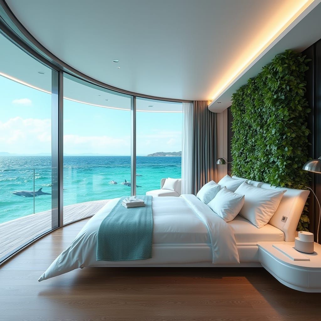 Luxurious Oceanview Bedroom Sanctuary