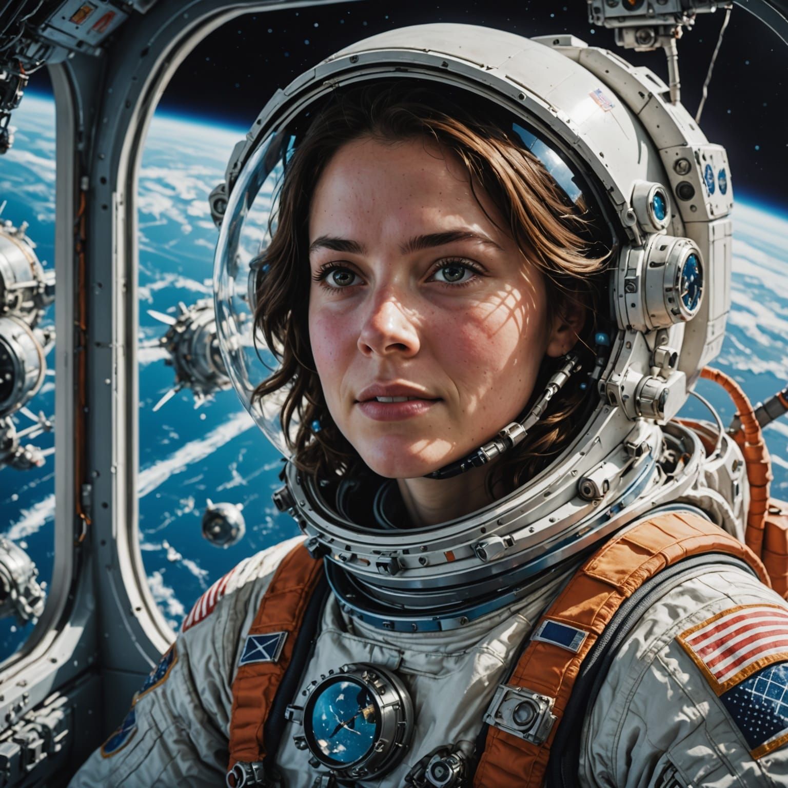 Astronaut in Orbit: A Hyperrealistic Vision of the Future