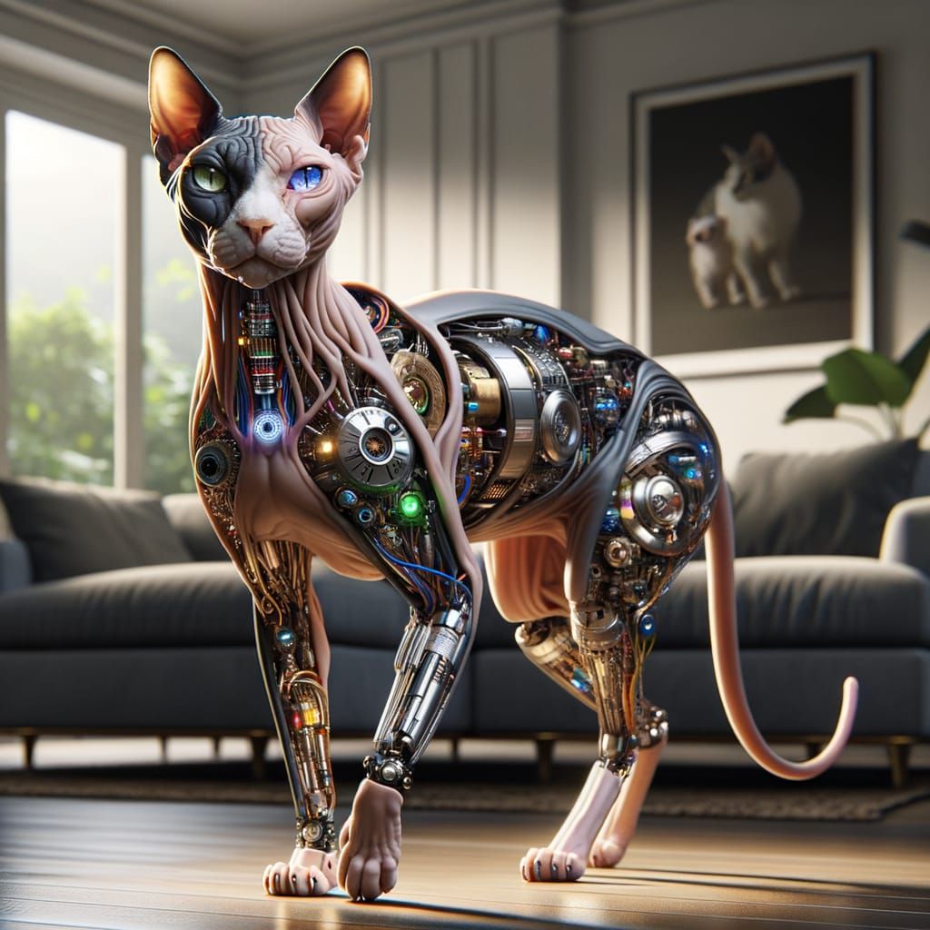 My Cyborg Sphynx Cat