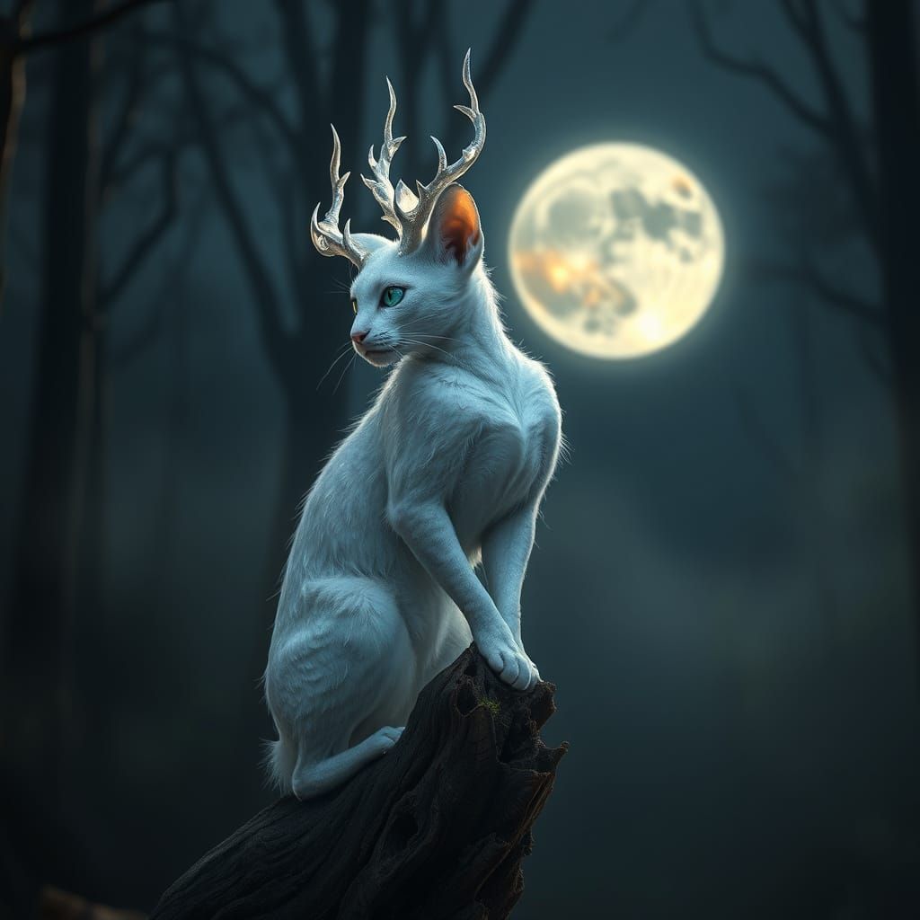 Stardust Sylph in Moonlit Forest