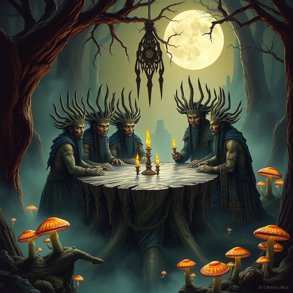 Ork Diplomats in Mystical Attire