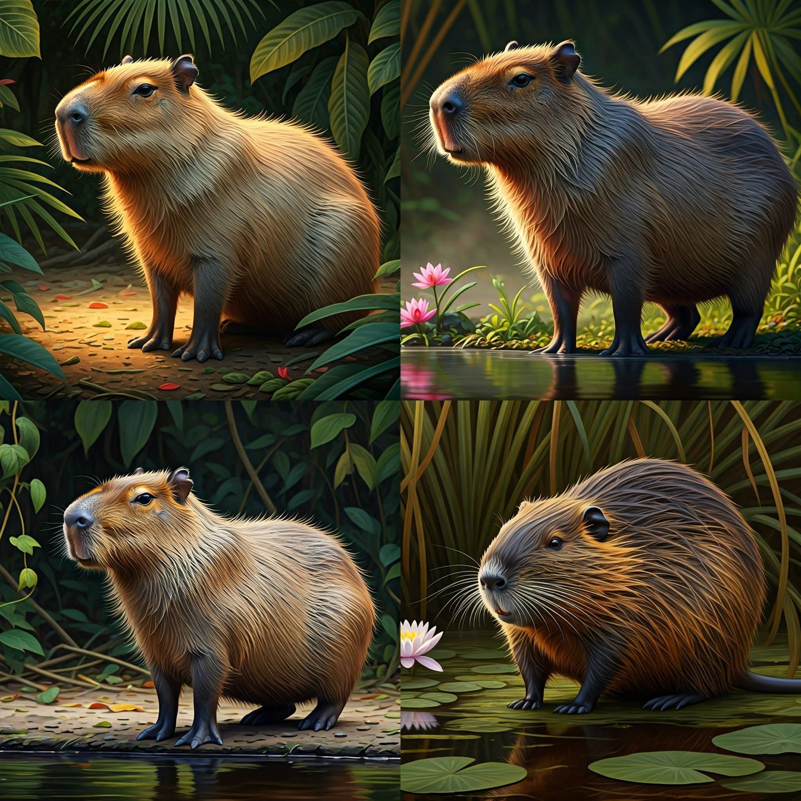Majestic Capybara Portrait