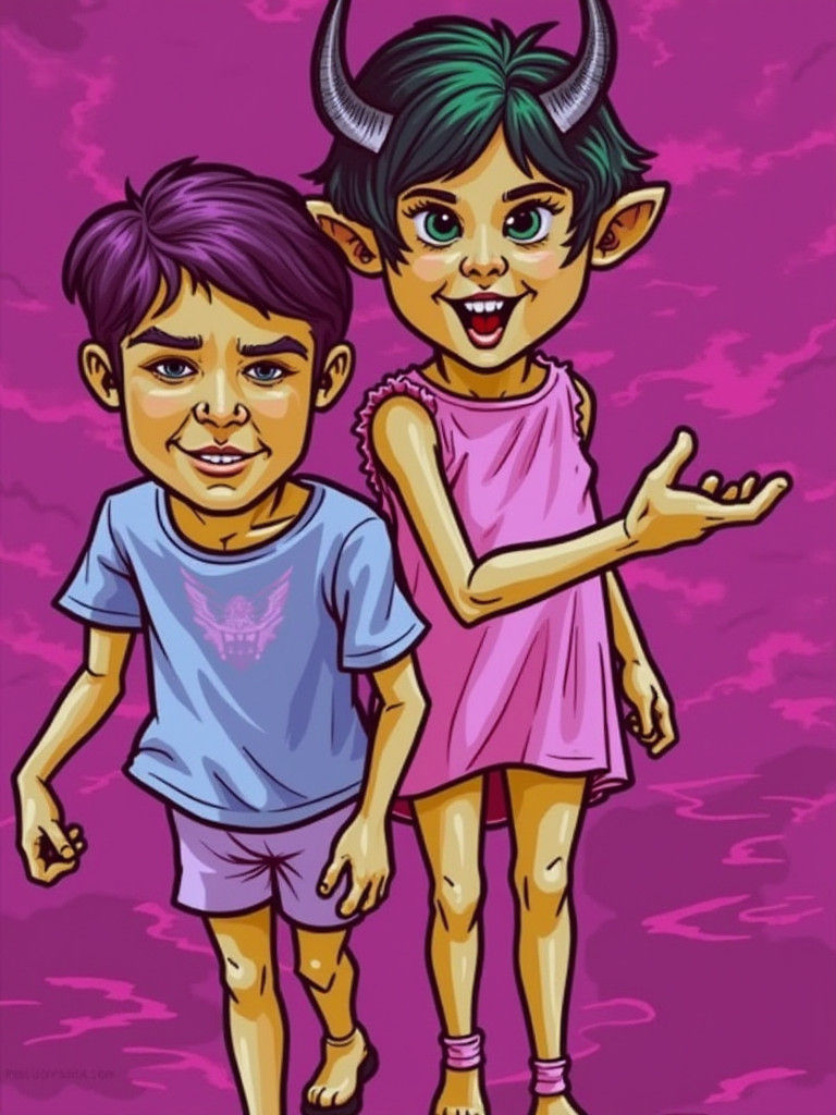 Majestic Bull in Retro-Futuristic Art Deco Landscape