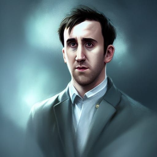 Detailed Portrait of Neville Longbottom, Splash Art Style