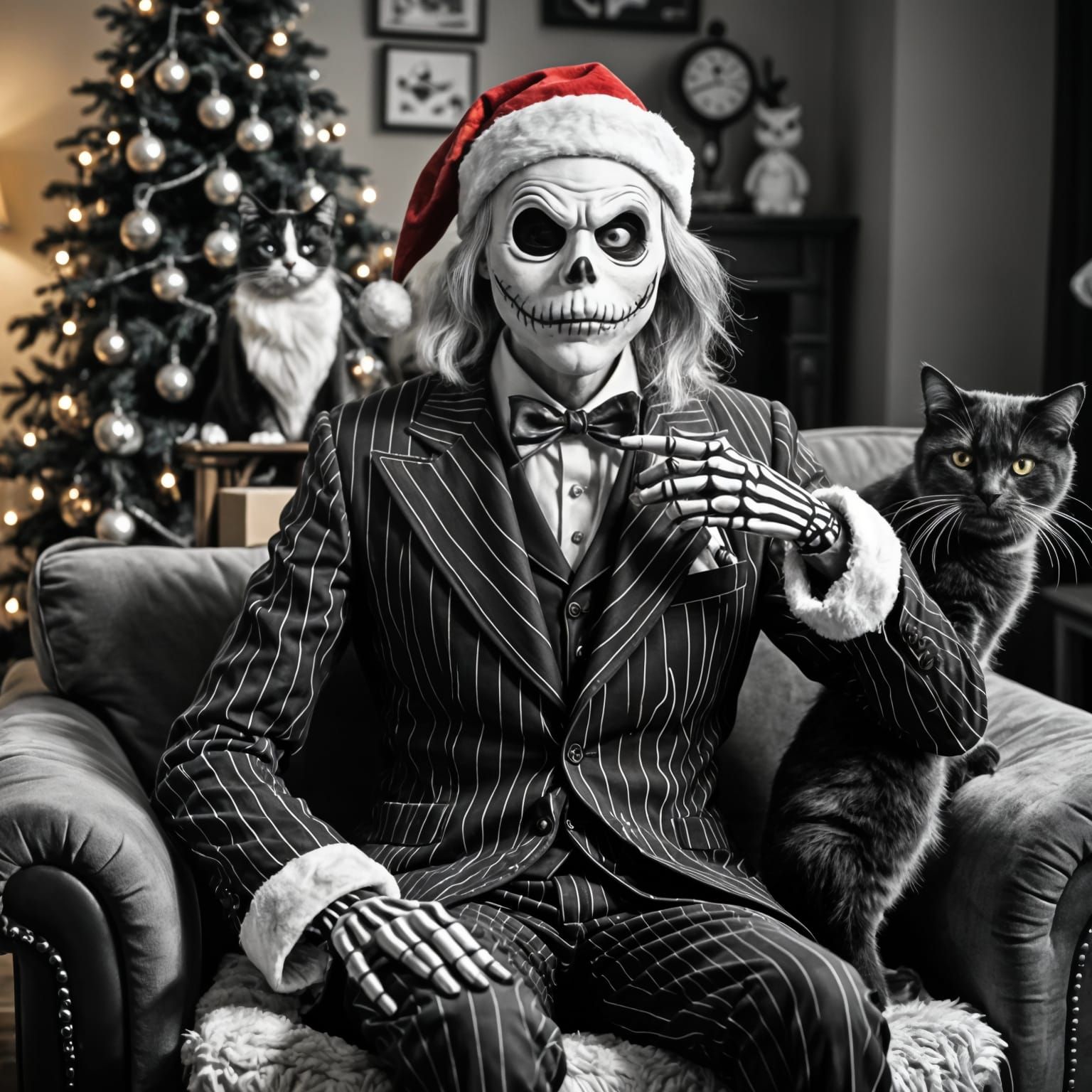Santa Claus Dresses Jack Skellington