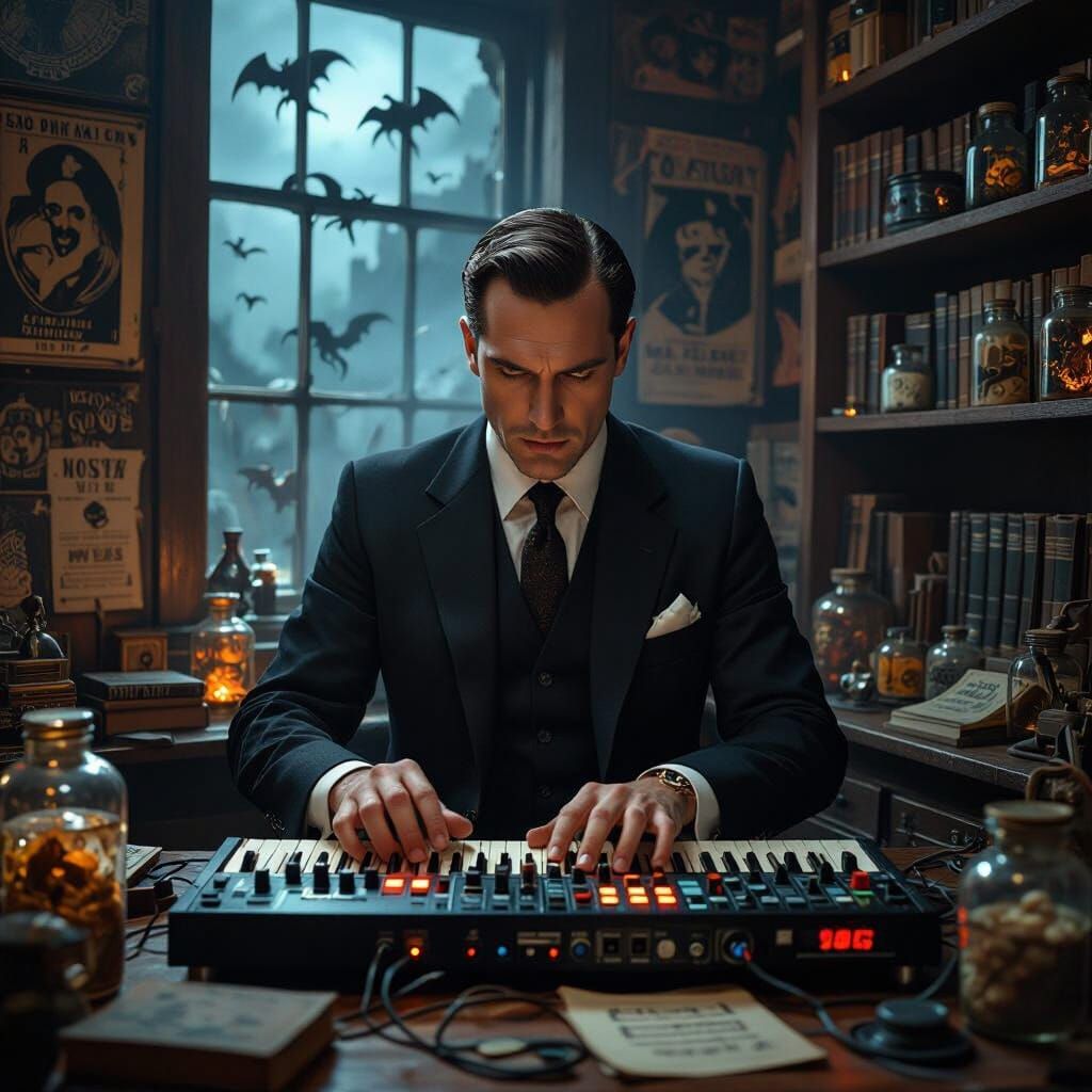 Lovecraft Creates Hypnotic Beat in Dimly Lit Laboratory