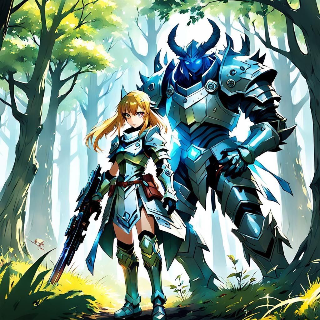 Anime Girl on Fantasy Quest