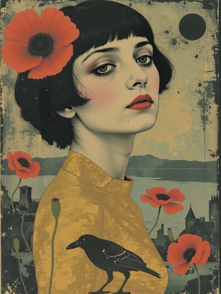 Gilded Splendor in Impressionistic Style