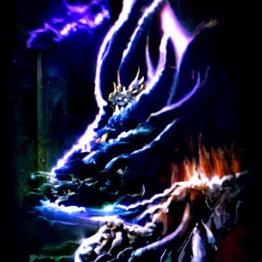 Dragon at Hell's Gate Under Divine Light