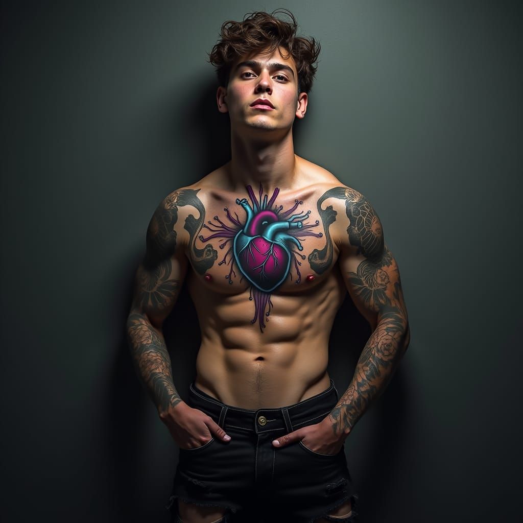 Musical Tattoo Portrait: Fantasy Concept Art