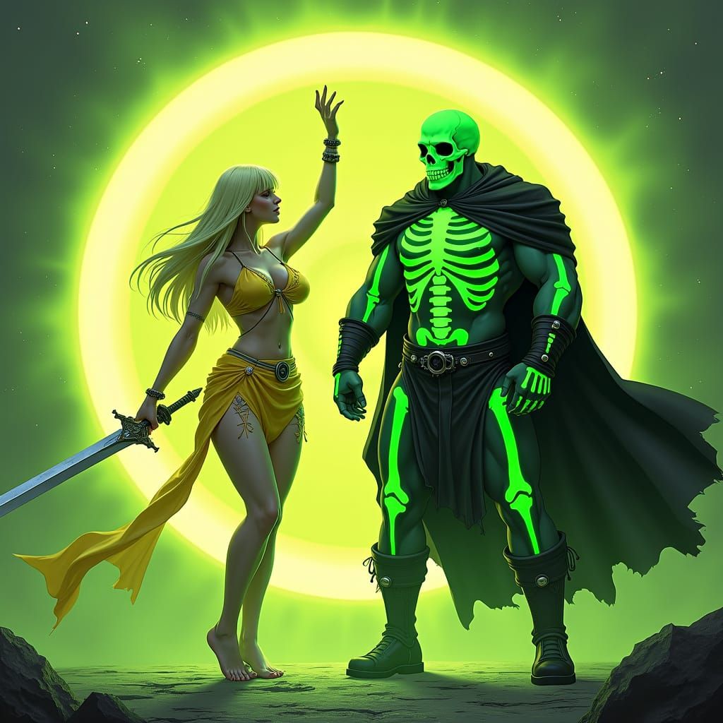 Illyana Rasputin Confronts Scare Glow in Limbo