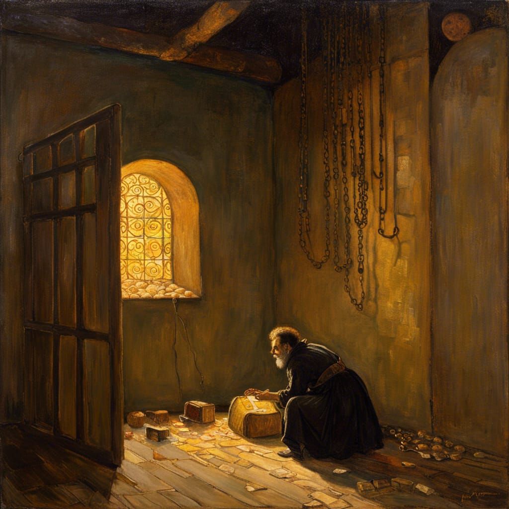 Prisoner's Hope in Klimt Art Style