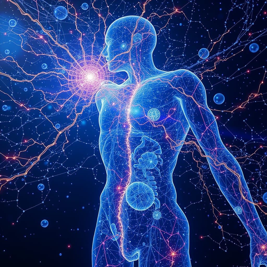 Cosmic Human Form as Nexus of Galaxies and Energy Webs