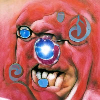 Abstract Crimson Color Field Art