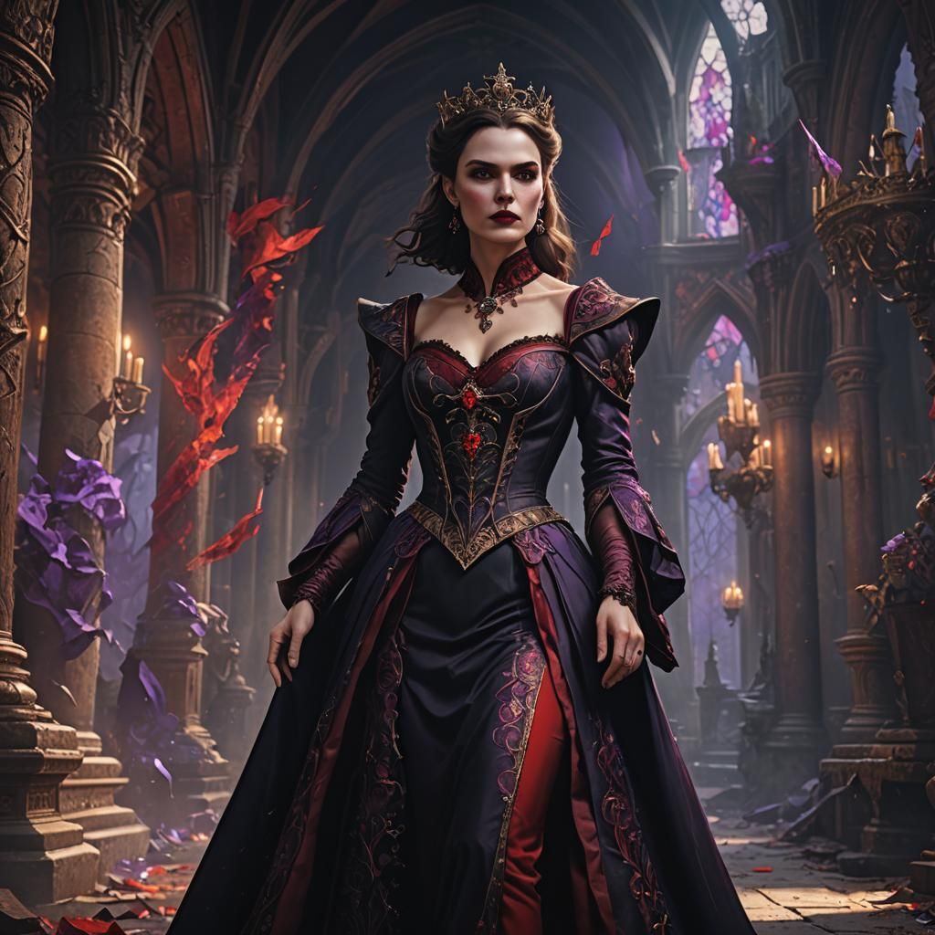 Dracula's Queen in Detailed Fantasy Concept Art