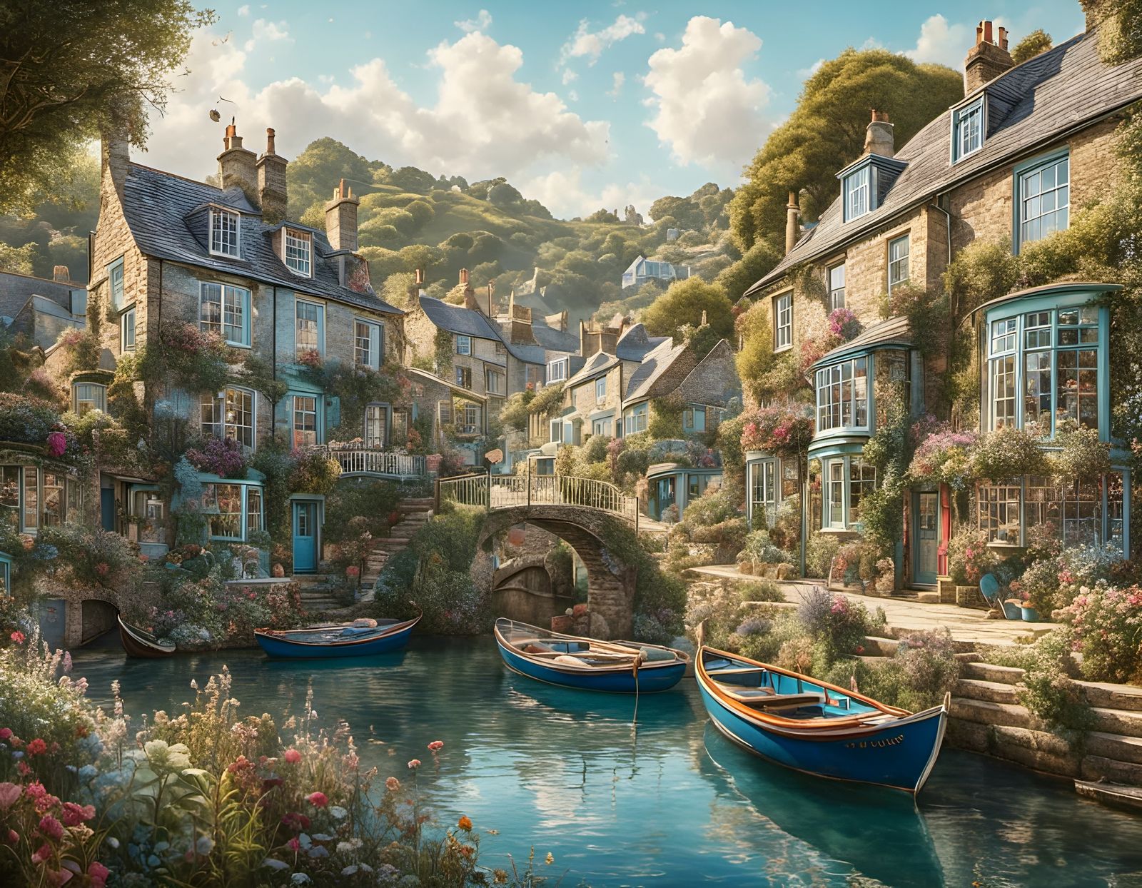 Dreamy Retro Port Street in Calming Cornwall