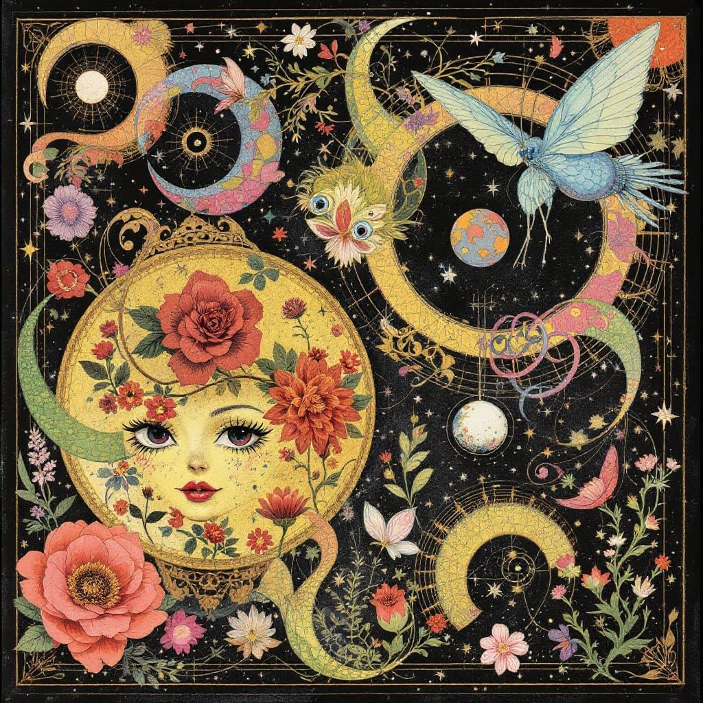 Rhapsodic Imaginings in C-minor by Beryl Pearl Glitterbug