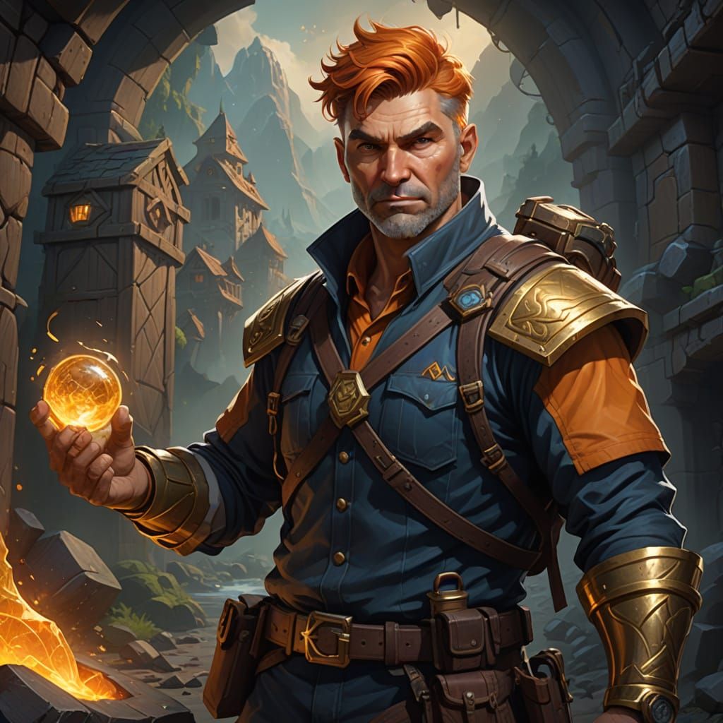 Gold Miner in Arcane Art Style