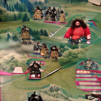 Samurai Leads Forces into Battle
