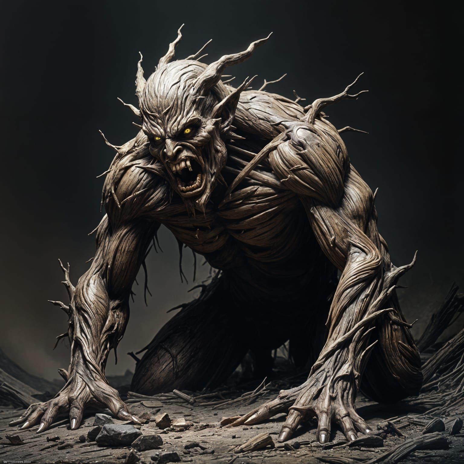 God Carved from Wood and Hunger