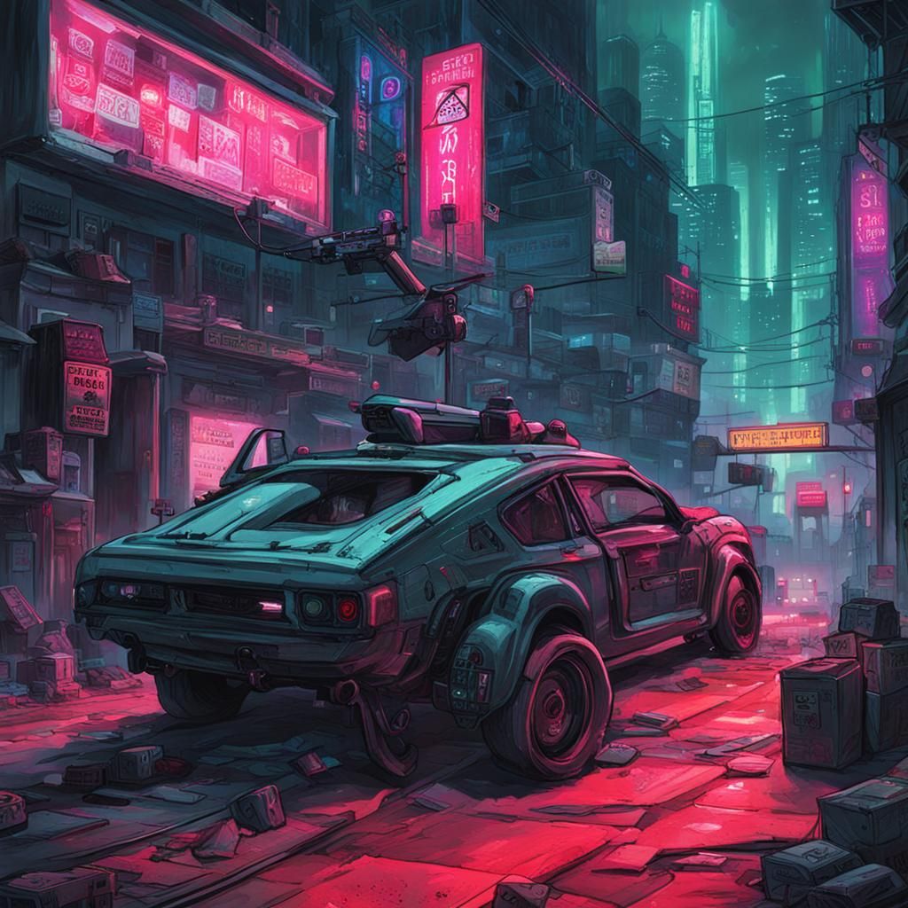 Cyberpunk Nightmare Visualized