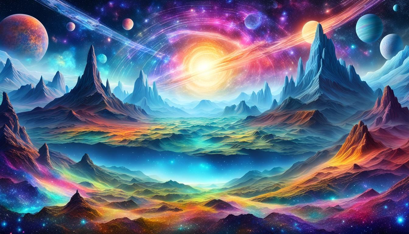 Cosmic Starscape: A Holographic Astral Landscape