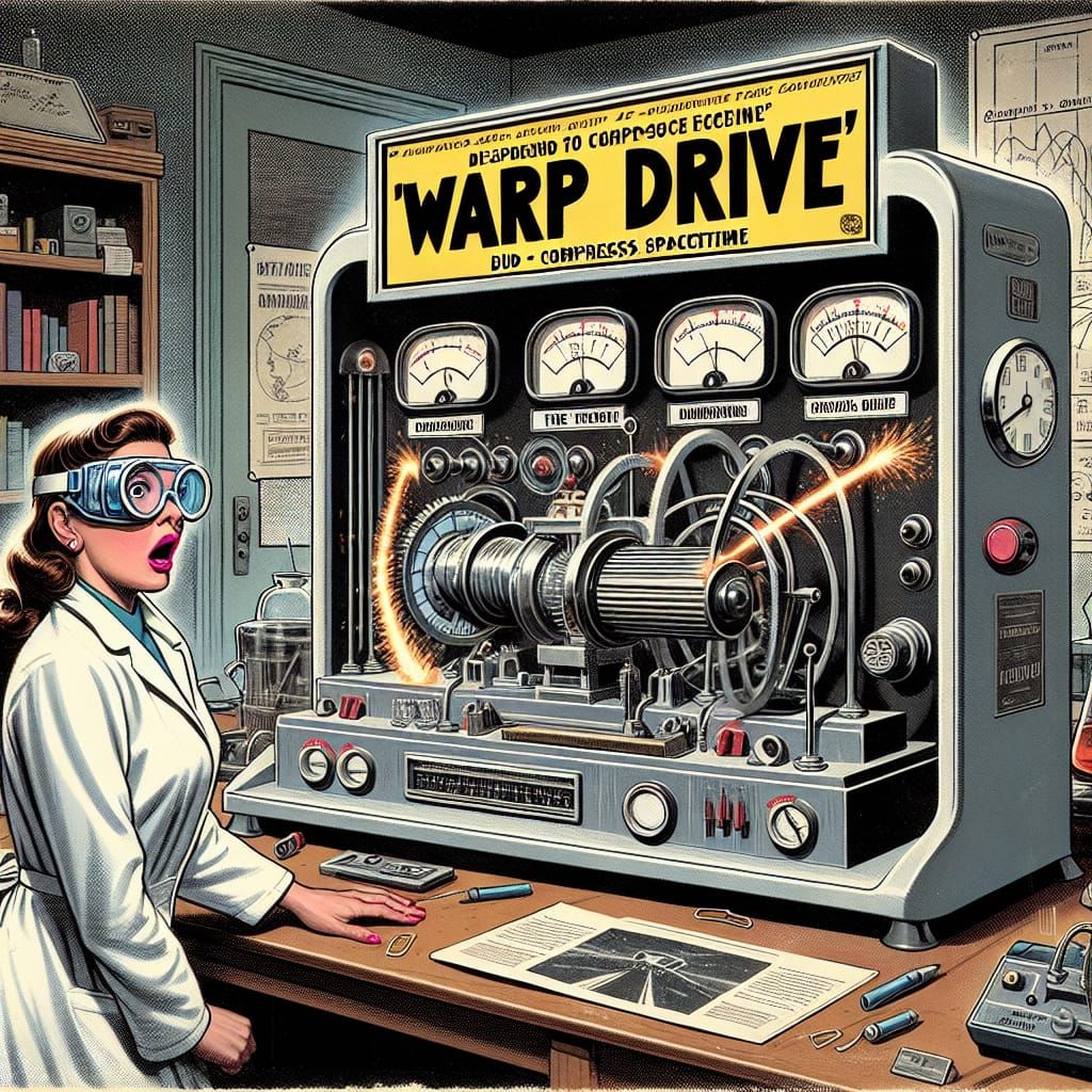 Skeptical Scientist Observes Malfunctioning Warp Drive