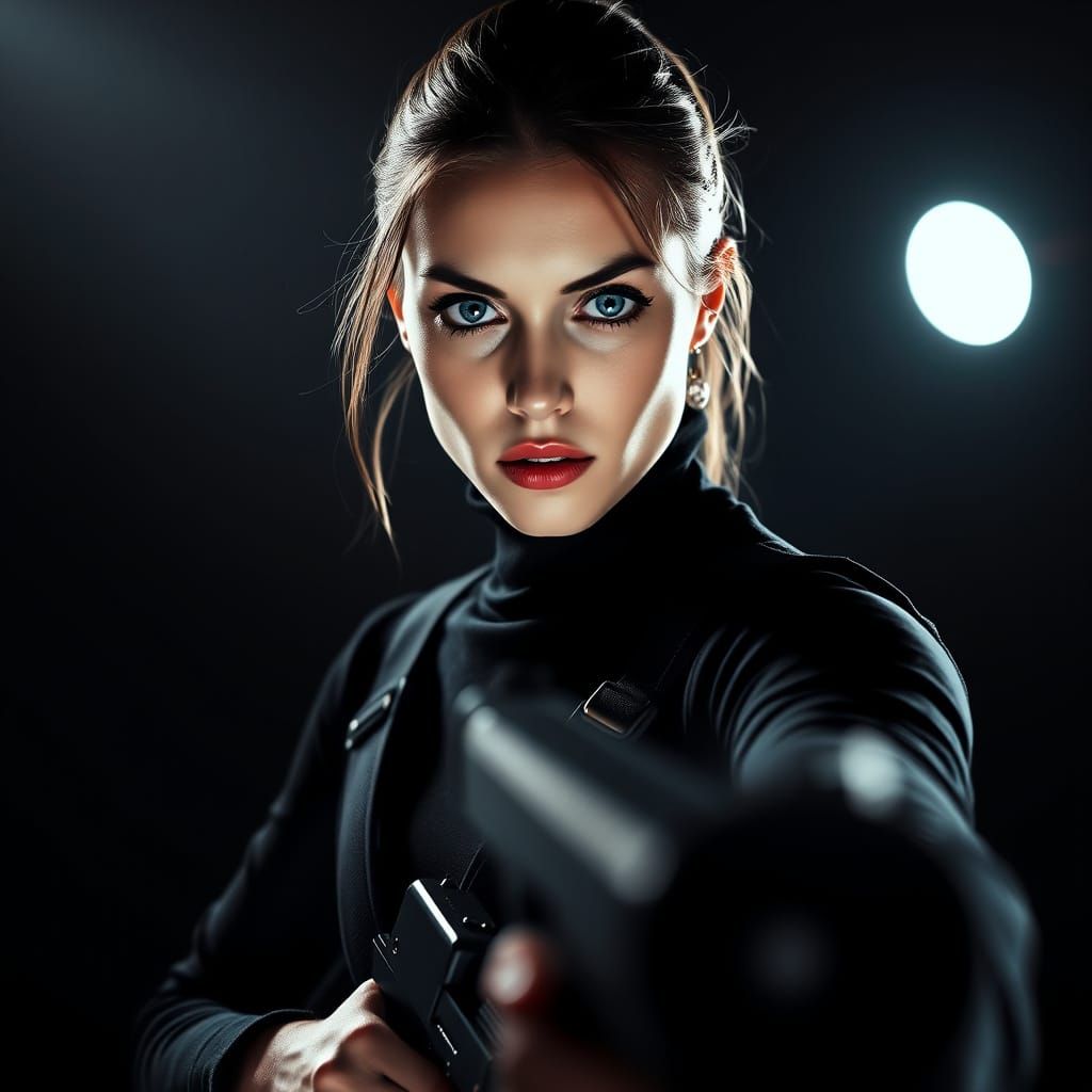 High-Tech Spy Confronts Danger in Noir Style