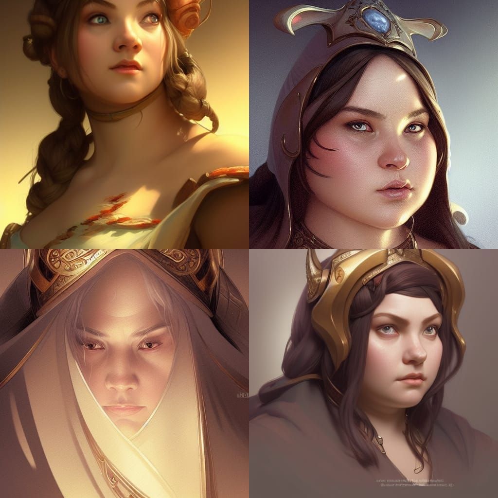 Fantasy Dwarf Cleric Praying: Detailed Concept Art